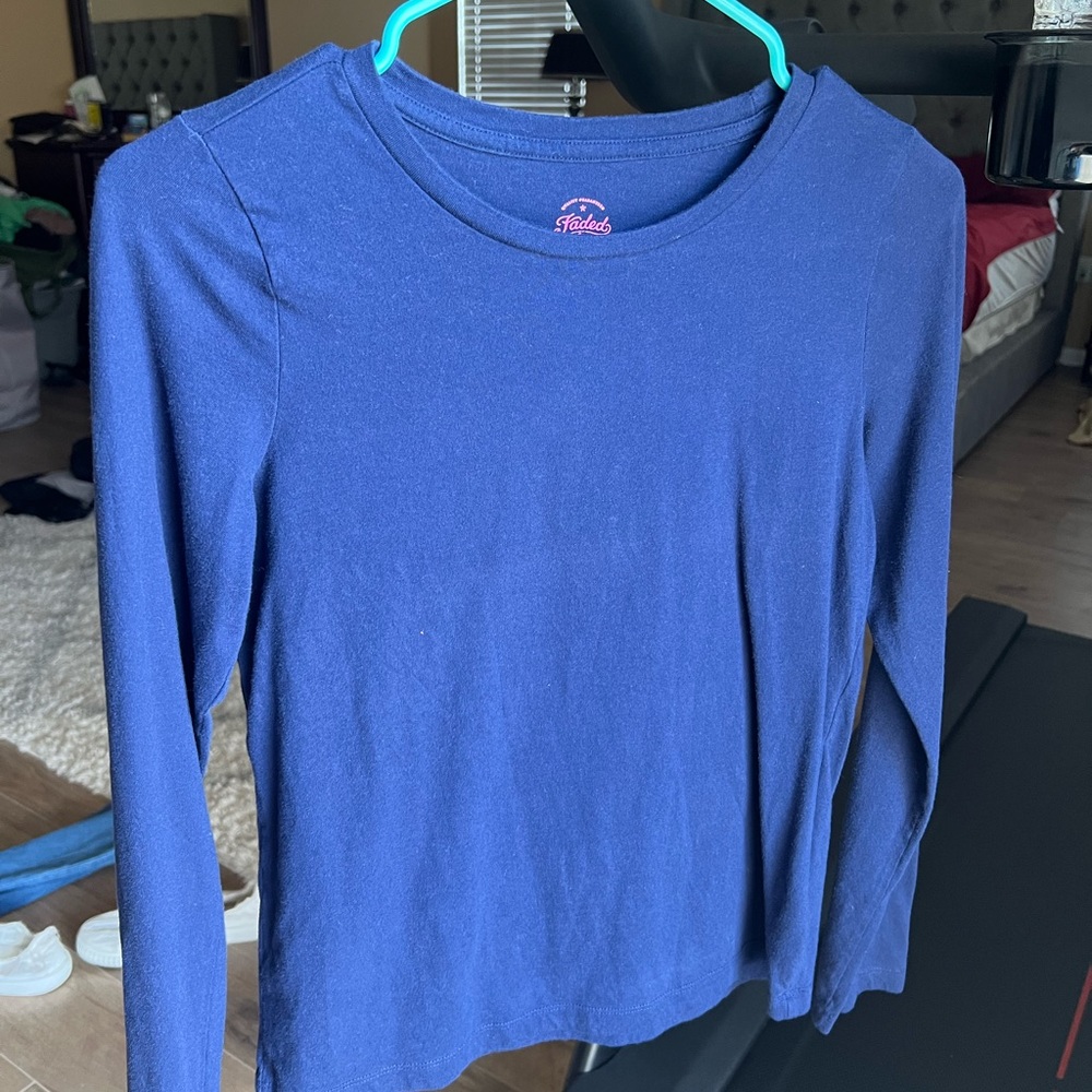 Long sleeve blue navy shirt